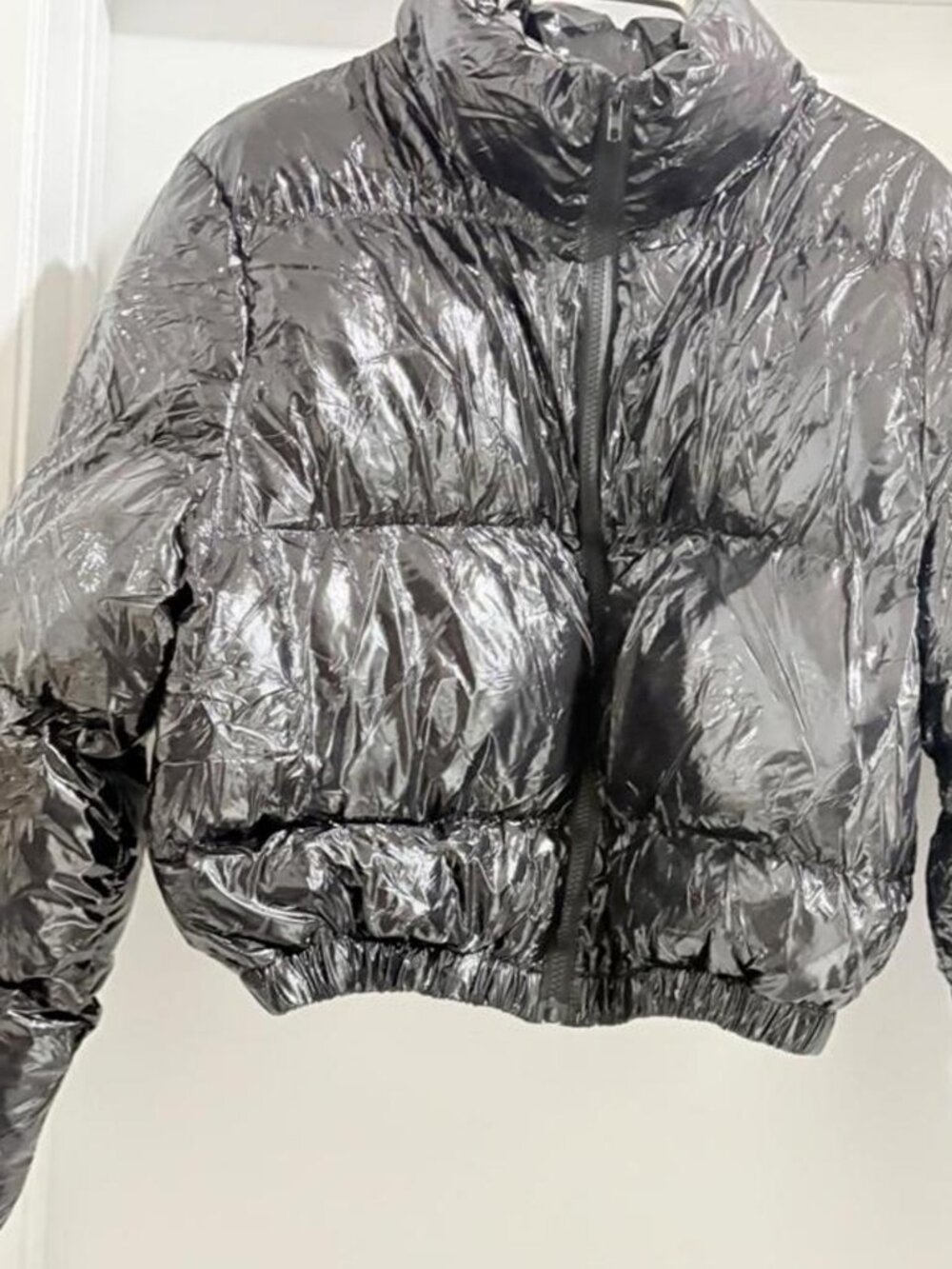 SHEIN Women's Silver and Grey Jacket